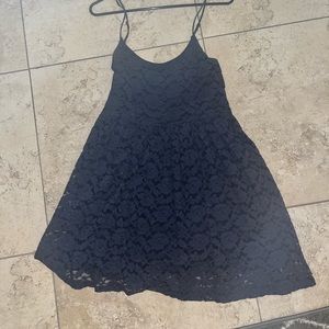 Blue lace dress
